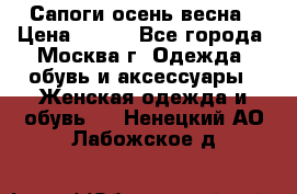 Сапоги осень-весна › Цена ­ 900 - Все города, Москва г. Одежда, обувь и аксессуары » Женская одежда и обувь   . Ненецкий АО,Лабожское д.